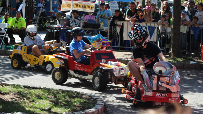 Illustration for article titled Adult Power Wheels Racing Is Real, Wonderful, And Totally Insane